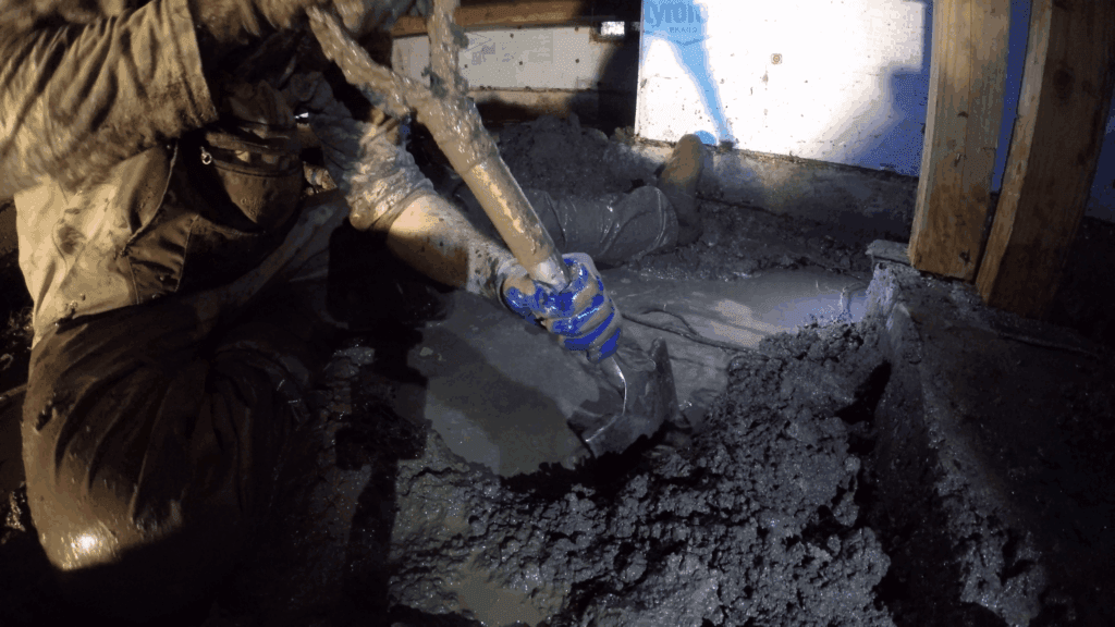 Digging in mud